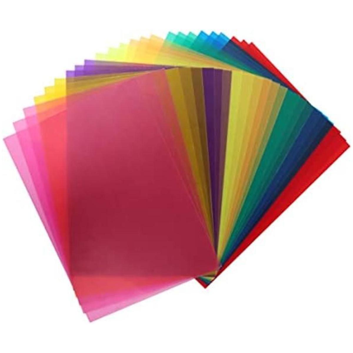 TIMESETL Filtro de gel transparente para iluminación 24