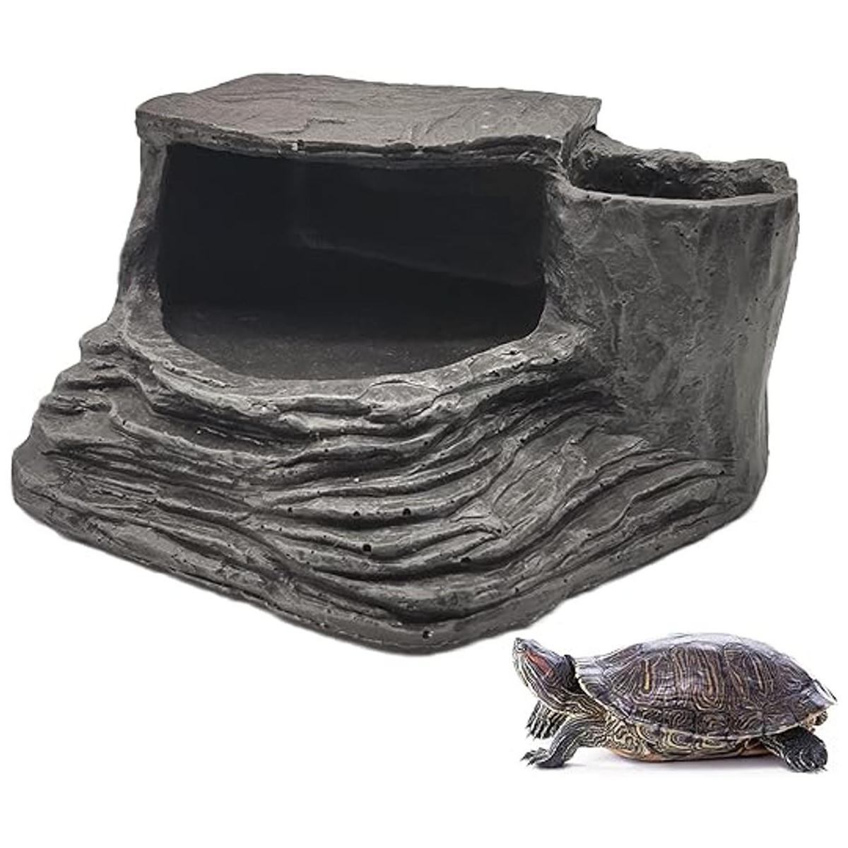 Tfwadmx Tortugas Basking Plataforma Reptil Hábitat
