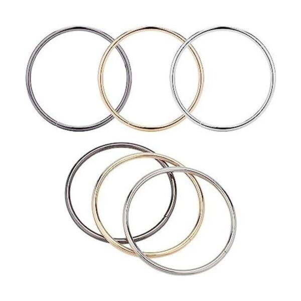 PH PandaHall 6 piezas de 3 colores circulares anillo_1