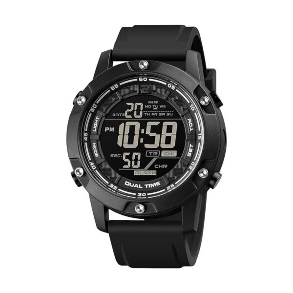 Reloj de pulsera digital negro para hombre con cara_1