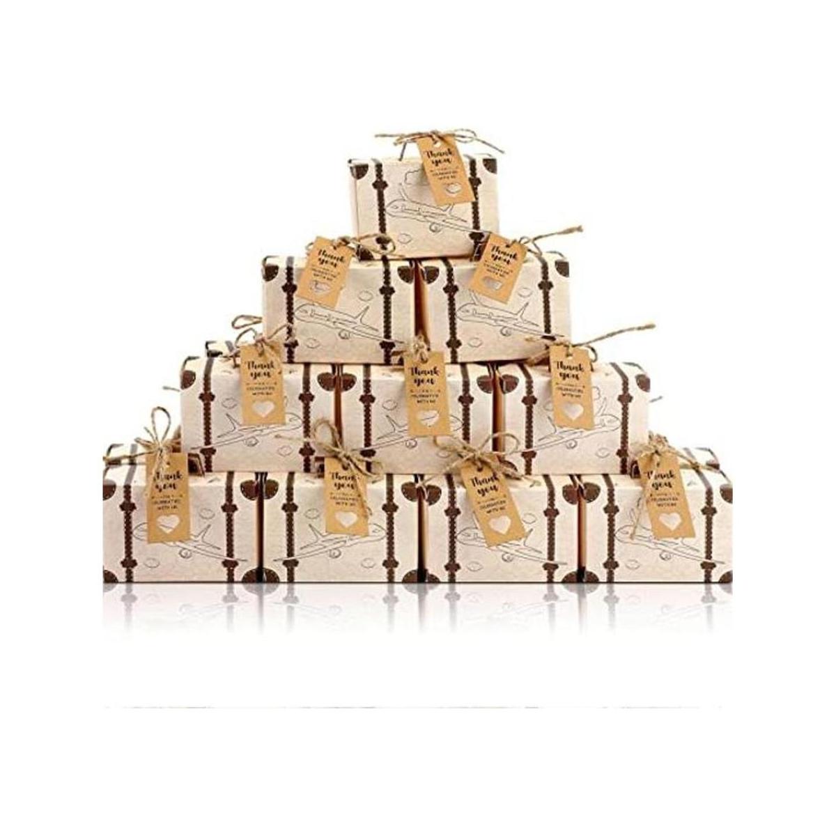 Juego de 50 mini cajas de maletas pequeñas cajas de