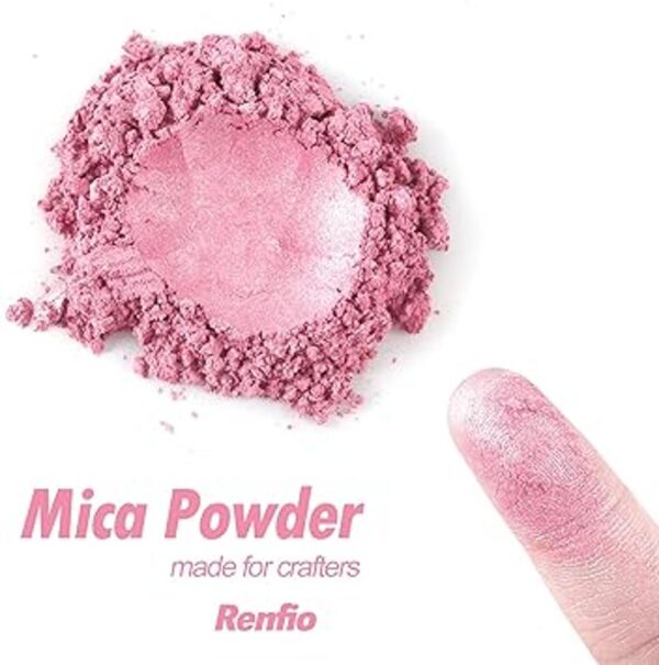 Renfio Pigmento de polvo de mica de 3.53 oz tinte natural_2