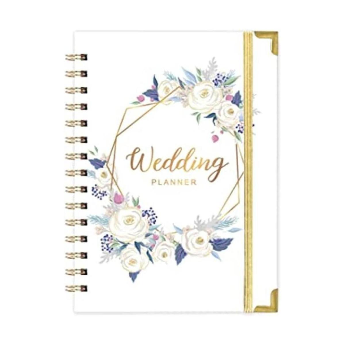 Planificador de boda Libro y organizador de boda blanco
