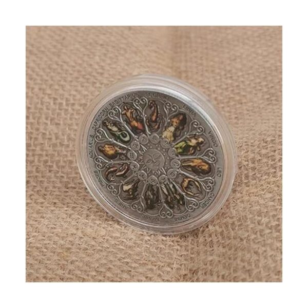 Moneda colorida de desafío de doce constelaciones moneda_2