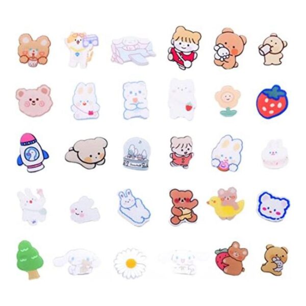 Juego de 30 pines acrílicos lindos para mochilas mochila_1