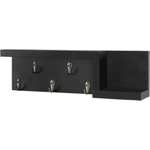 Soporte decorativo para llaves de pared con estante_2