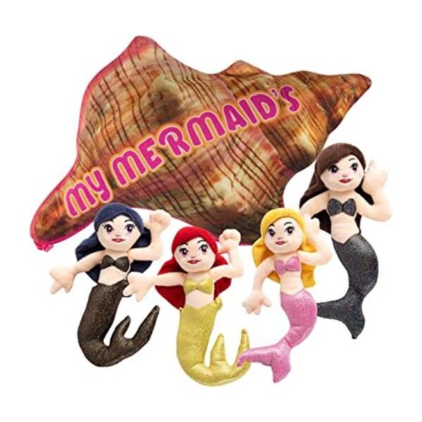 Juego de juguetes de peluche Talking My Mermaids Incluye_1