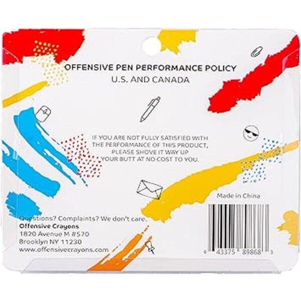 OFFENSIVE CRAYONS Bolígrafos divertidos papelería de_2