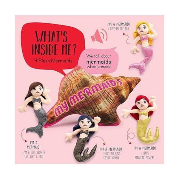 Juego de juguetes de peluche Talking My Mermaids Incluye_2