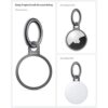 Paquete de 4 llaveros para AirTag de aluminio invisibles_2