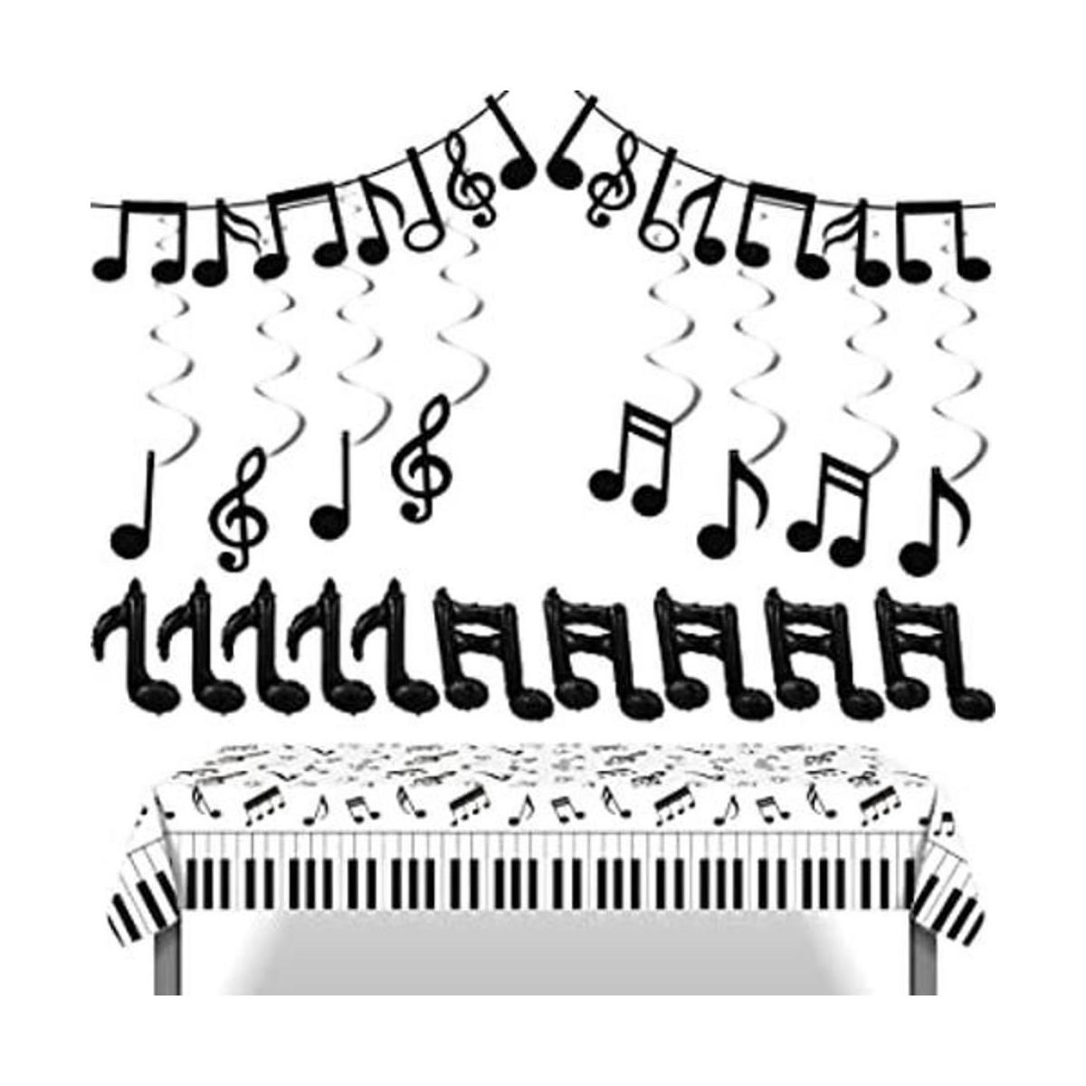 Sumind Juego de 21 piezas de decoración de fiesta musical