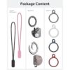 Paquete de 4 llaveros para AirTag de aluminio invisibles_4