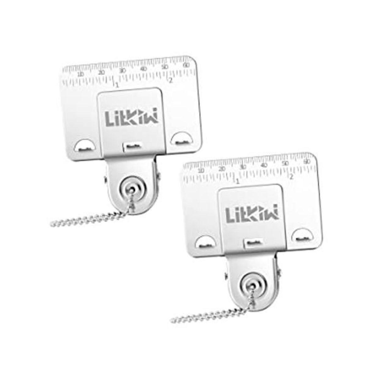 LitKiwi 2 clips de cinta métrica de doble escala