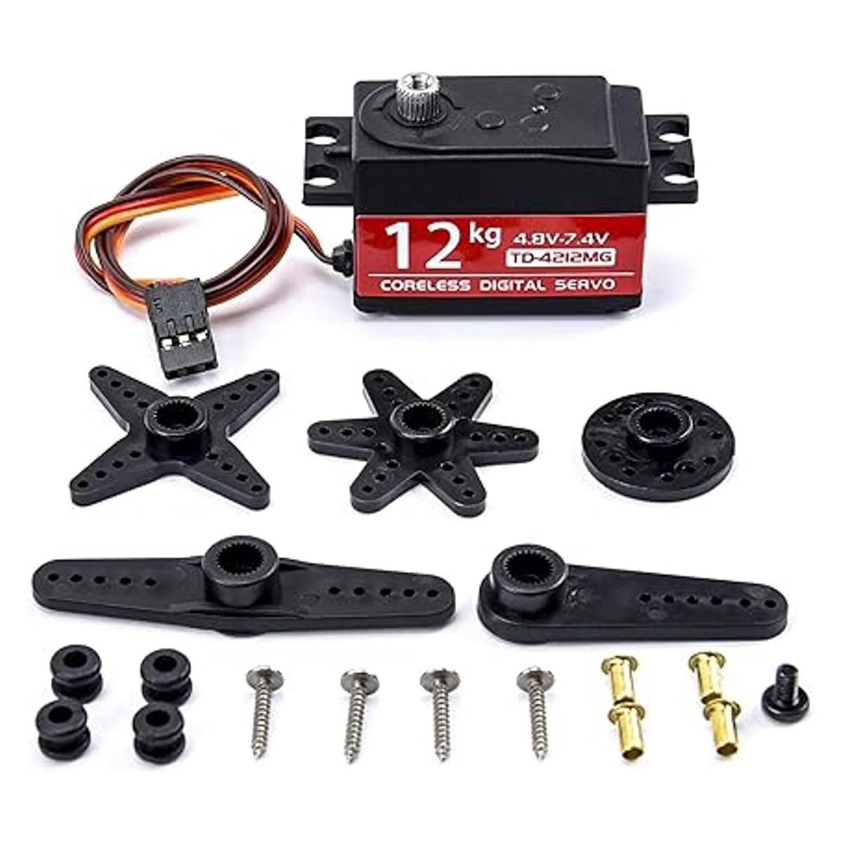 Servo impermeable de 26.5 lbs 180 grados de engranaje de