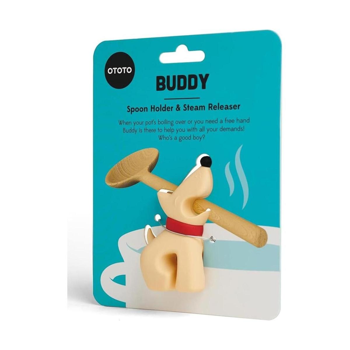 OTOTO Buddy Dog Soporte para cuchara de cocina Soporte