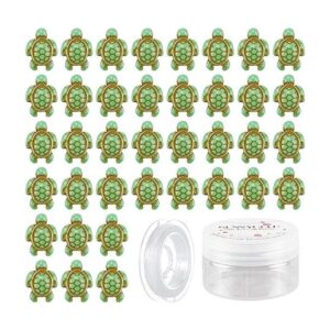 SUNNYCLUE 1 caja de 95 cuentas de tortuga turquesa verde_1