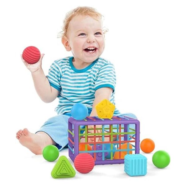 Juguete de clasificación Montessori con bandas elásticas_2