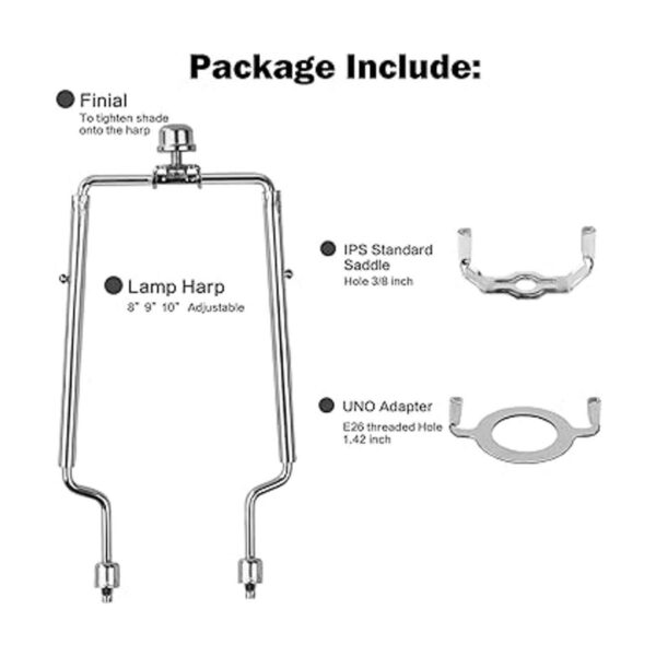 Soporte ajustable para arpa de lámpara adaptador de arpa_2