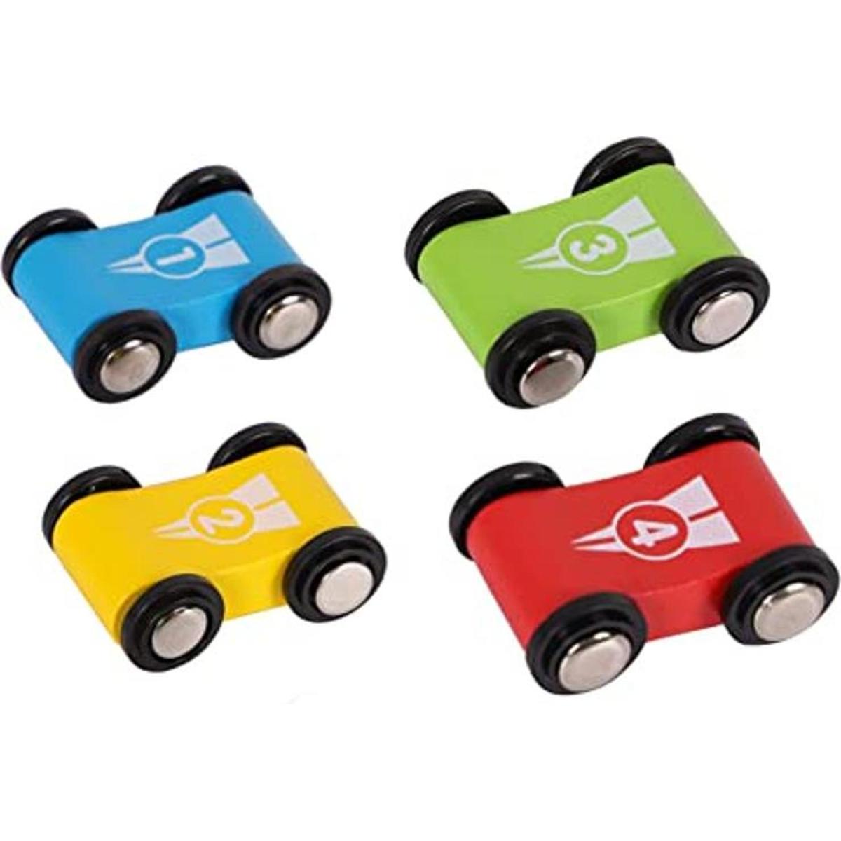 Juguete de madera para rampa de automóvil juego de coche
