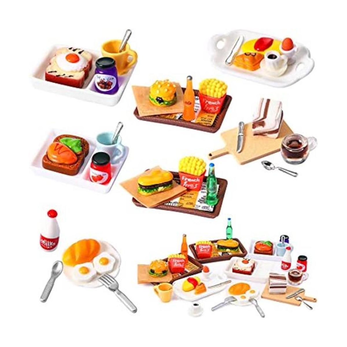 Juego de 38 piezas de juguetes de comida en miniatura