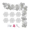 Kit de arco de guirnalda de globos de copo de nieve_1