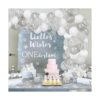 Kit de arco de guirnalda de globos de copo de nieve_5