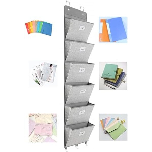 Organizador de archivos sobre la puerta 6 bolsillos_2