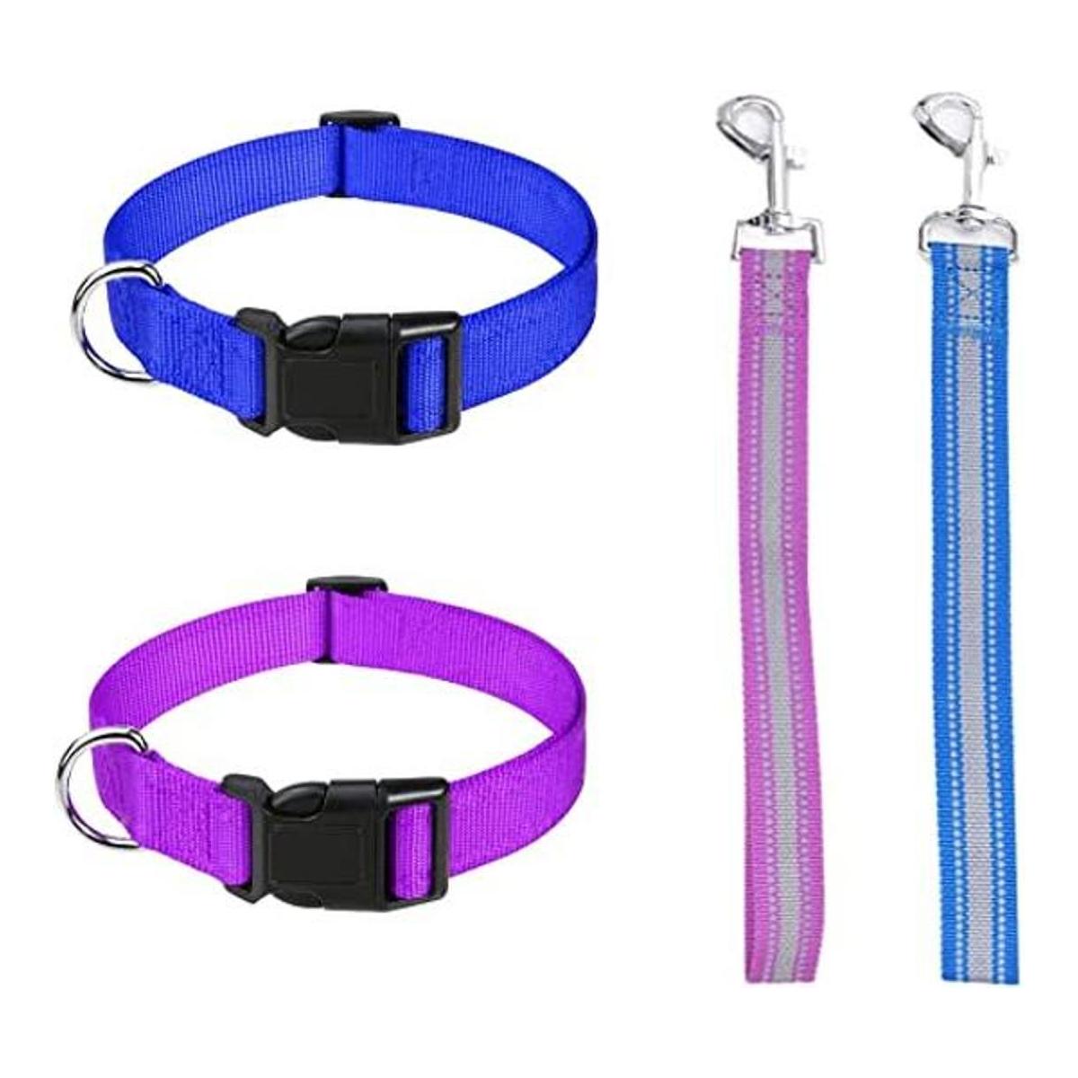 Juego de 4 collares de cabra y cabra nailon de 11