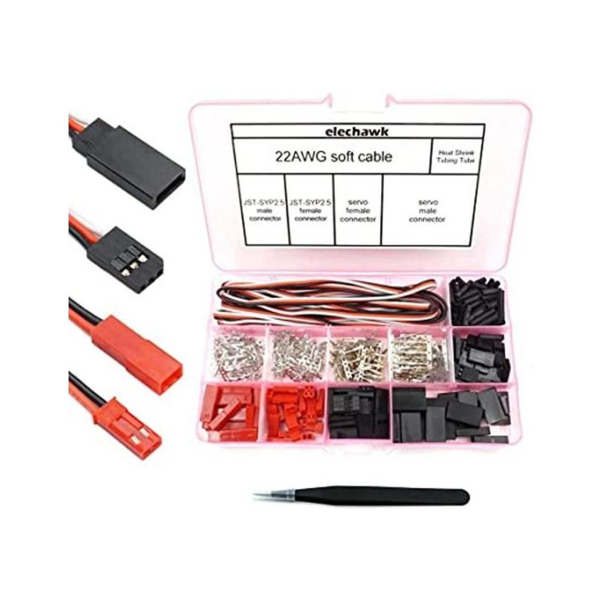 Juego de 40 conectores servo macho hembra conector