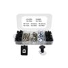 Kit de tuercas de tornillos negros para conector de_1