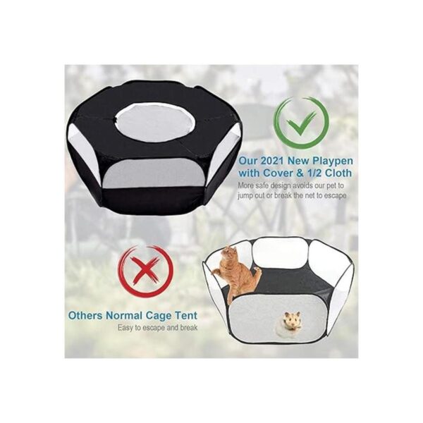LISINAN Parque de juegos portátil para animales pequeños