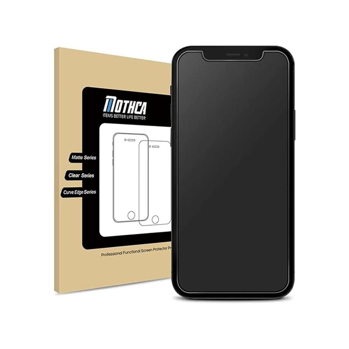 Mothca Protector de pantalla de vidrio mate para iPhone 12