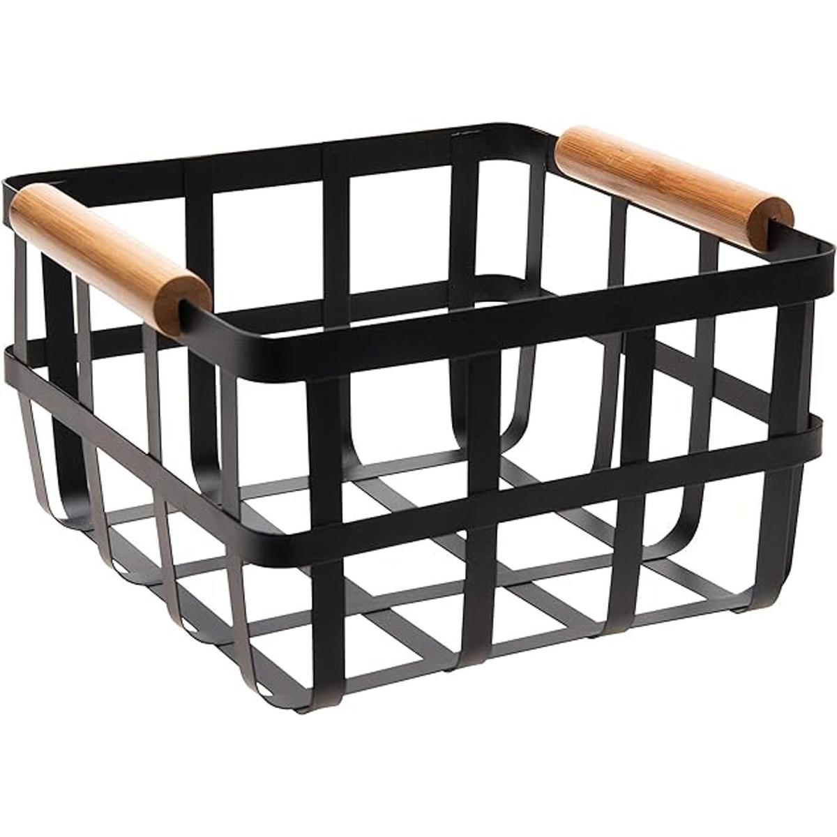 Simplify Cesta de almacenamiento cuadrada de metal con