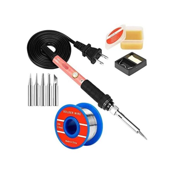Kit de soldador de 60 W con calentador de cerámica 5 en_1
